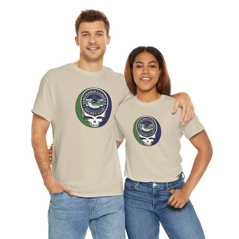 Vancouver Canucks Grateful Dead Steal Your Face T-Shirt Printify